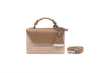 Nude Raffia mini Cynthia Top Handle