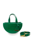 Forest Green Half Moon Reina Bag