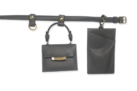 Gray Micro Cynthia Belt Bag