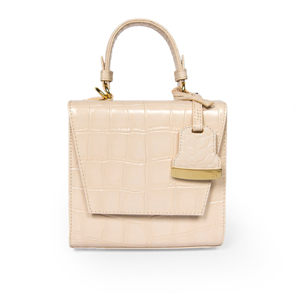 Cream Charlotte box bag
