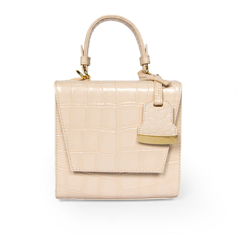 Cream Charlotte box bag