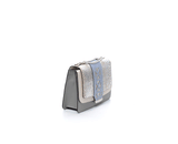 Cream & Grey Jackie O Shoulder Bag