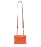 Papaya Orange Ostrich Mini Jackie O Shoulder Bag