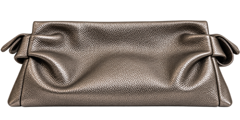 Silver Chrome Maxi Aria Clutch
