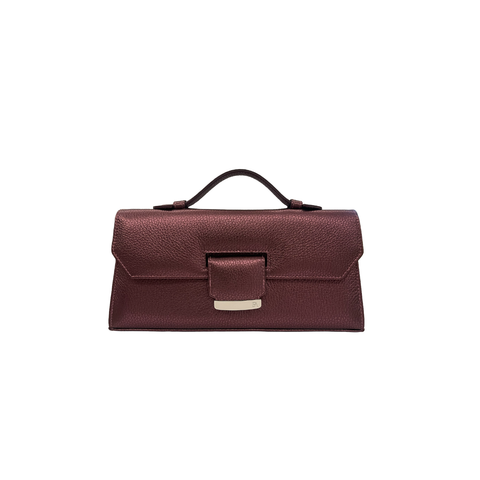 Bordeaux shimmer Lara Clutch