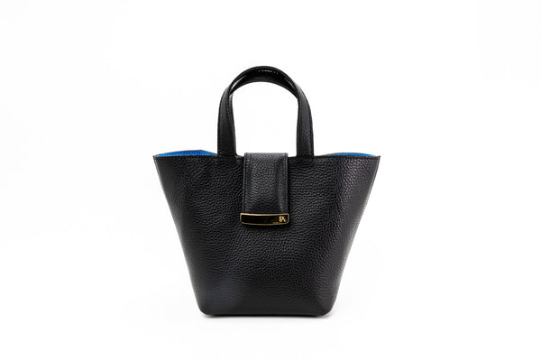 Structured Leather Black Mini Lulwa Bag (Copy)