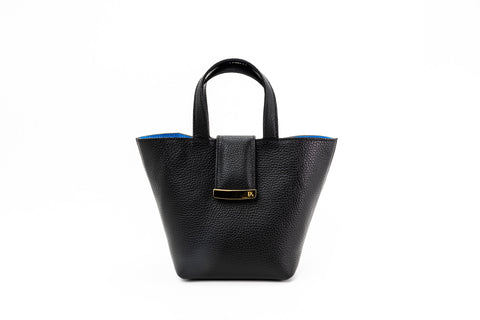Structured Leather Black Mini Lulwa Bag (Copy)