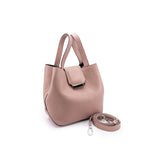 Structured Leather Dusty Pink Medium Lulwa Bag