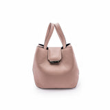 Structured Leather Dusty Pink Medium Lulwa Bag