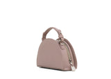 Structured Leather Dusty Pink Mini Jenna Taco Bag