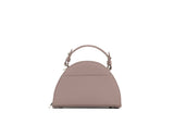Structured Leather Dusty Pink Mini Jenna Taco Bag