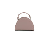 Structured Leather Dusty Pink Mini Jenna Taco Bag