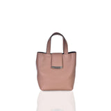 Structured Leather Dusty Pink Mini Lulwa Bag