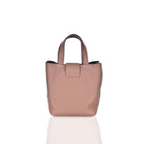 Structured Leather Dusty Pink Mini Lulwa Bag