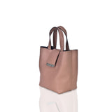 Structured Leather Dusty Pink Mini Lulwa Bag
