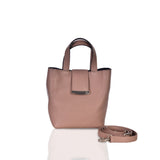 Structured Leather Dusty Pink Mini Lulwa Bag