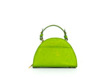 Structured Leather Lime Green Mini Jenna Taco Bag