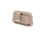 Textured Italian Leather Dusty Pink Gigi Pouchette