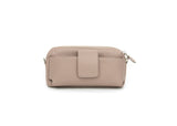 Textured Italian Leather Dusty Pink Gigi Pouchette