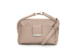 Textured Italian Leather Dusty Pink Gigi Tote Handbag
