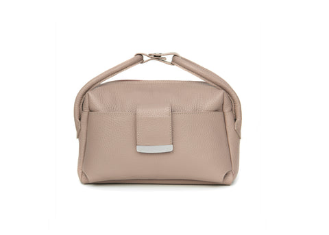Textured Italian Leather Dusty Pink Gigi Tote Handbag