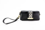 Textured Italian Leather JRD Collaboration Black Gigi Pouchette