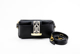 Textured Italian Leather JRD Collaboration Black Gigi Pouchette