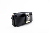 Textured Italian Leather JRD Collaboration Black Gigi Pouchette