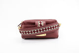 Textured Italian Leather JRD Collaboration Bordeaux Gigi Pouchette