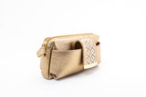 Textured Italian Leather JRD Collaboration Champagne Gold Gigi Pouchette