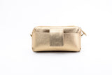 Textured Italian Leather JRD Collaboration Champagne Gold Gigi Pouchette