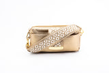 Textured Italian Leather JRD Collaboration Champagne Gold Gigi Pouchette