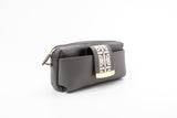 Textured Italian Leather JRD Collaboration Gray Gigi Pouchette