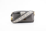 Textured Italian Leather JRD Collaboration Gray Gigi Pouchette