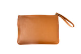 Textured Italian Leather JRD Tan Karla Pouch