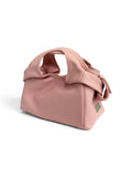 Textured Italian Leather Mini Ballet Pink Aria Handbag