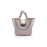 Silver Chrome Medium Lulwa Bag