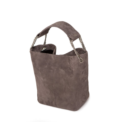 Gray Leia Bucket Bag