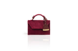 Bordeaux Velvet Mini Cynthia Top Handle