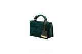 Emerald Green Velvet Mini Cynthia Top Handle