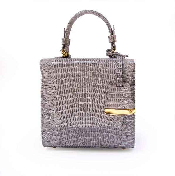 Gray Charlotte box bag