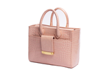 Structured Leather Blush Ella Mini Tote