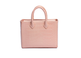 Structured Leather Blush Ella Mini Tote