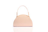 Structured Leather Blush Pink Jenna Taco Bag