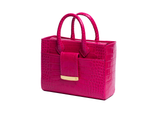 Structured Leather Hot Pink Ella Mini Tote
