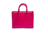 Structured Leather Hot Pink Ella Mini Tote
