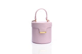 Structured Leather Light Purple Elena Vanity Bag