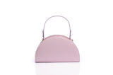Structured Leather Light Purple Jenna Taco Bag