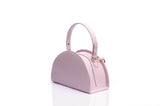 Structured Leather Light Purple Jenna Taco Bag