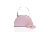 Structured Leather Light Purple Jenna Taco Bag